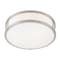 Access Lighting Conga, Flush Mount, Brushed Steel Finish, Opal Glass 50080-BS/OPL - alternate 1